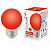 Лампа светодиодная LED-G45-1W/RED/E27/FR/С декоративная светодиодная 